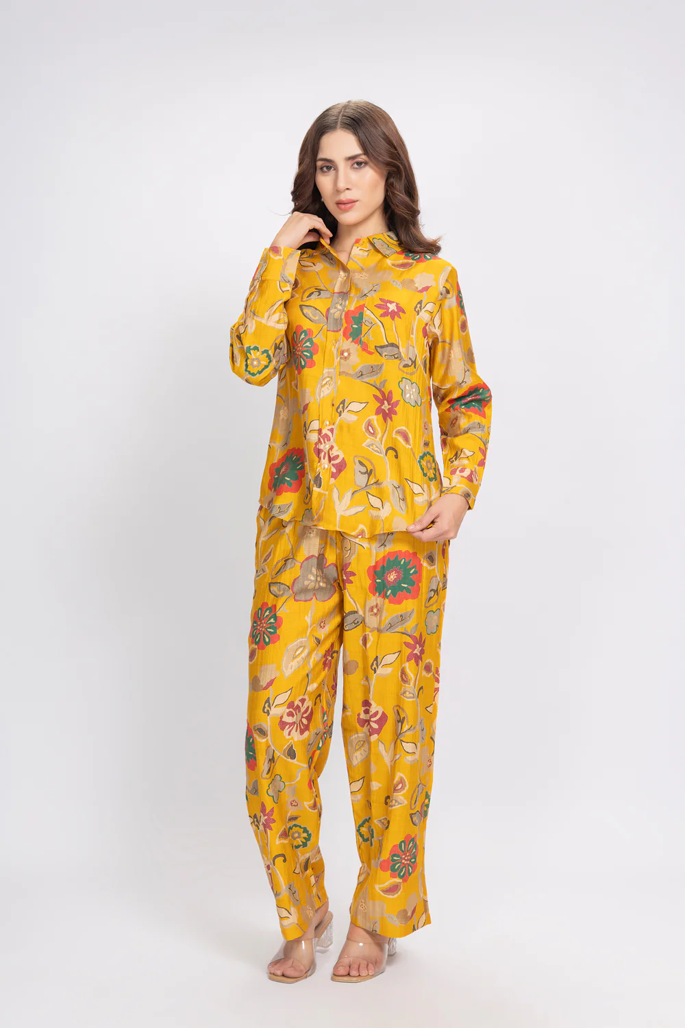 Co-ord set in embossed Rayon - Image 2