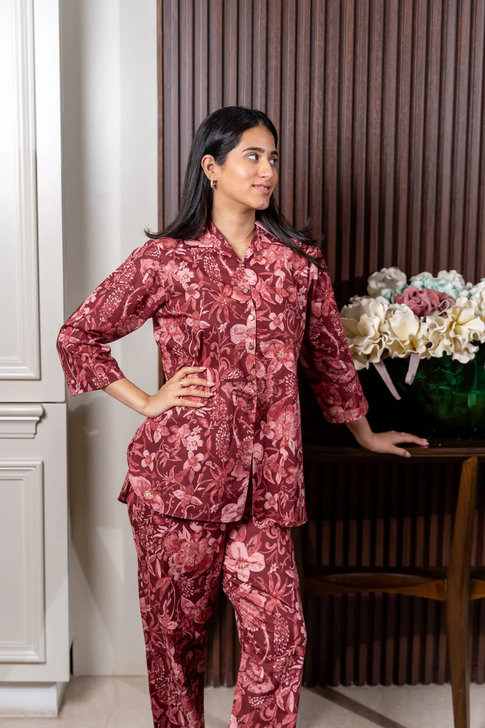 Co-ord set with Gold buttons - Image 3