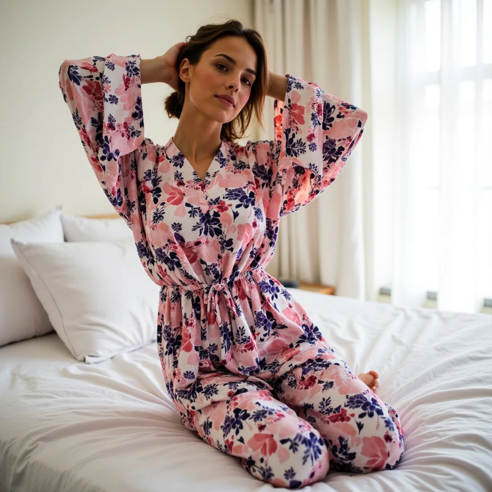 Satin Vogue Night suit - Image 3