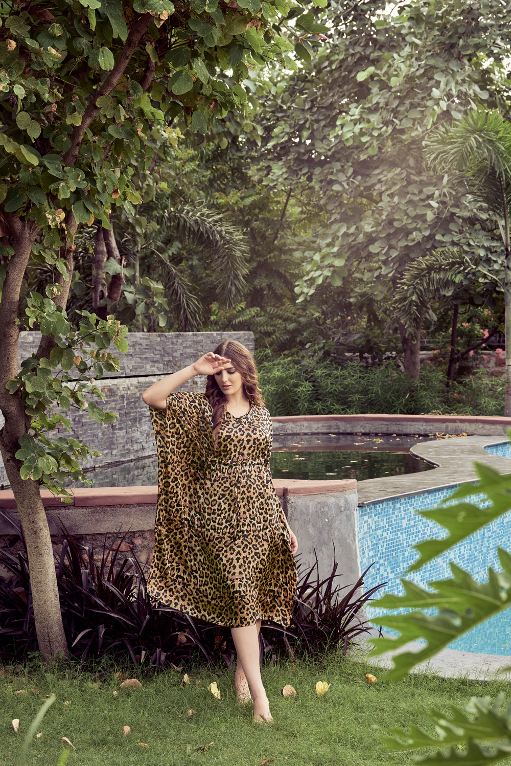 Stalk all-night Leopard Print Kaftan - Image 4