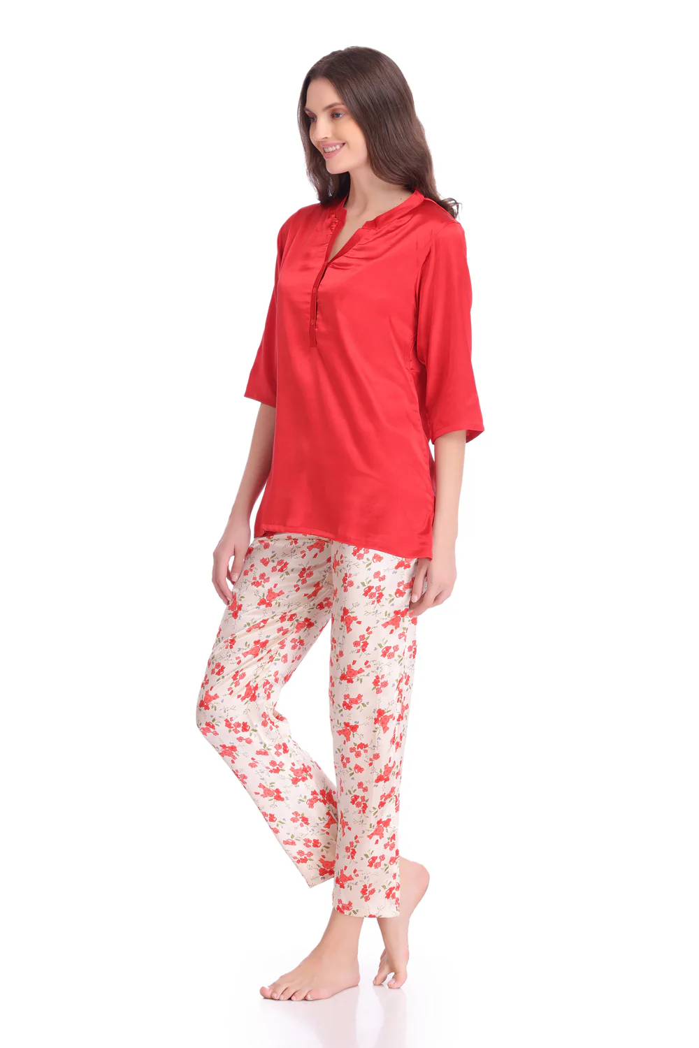Lounge Night suit in Satin - Image 3