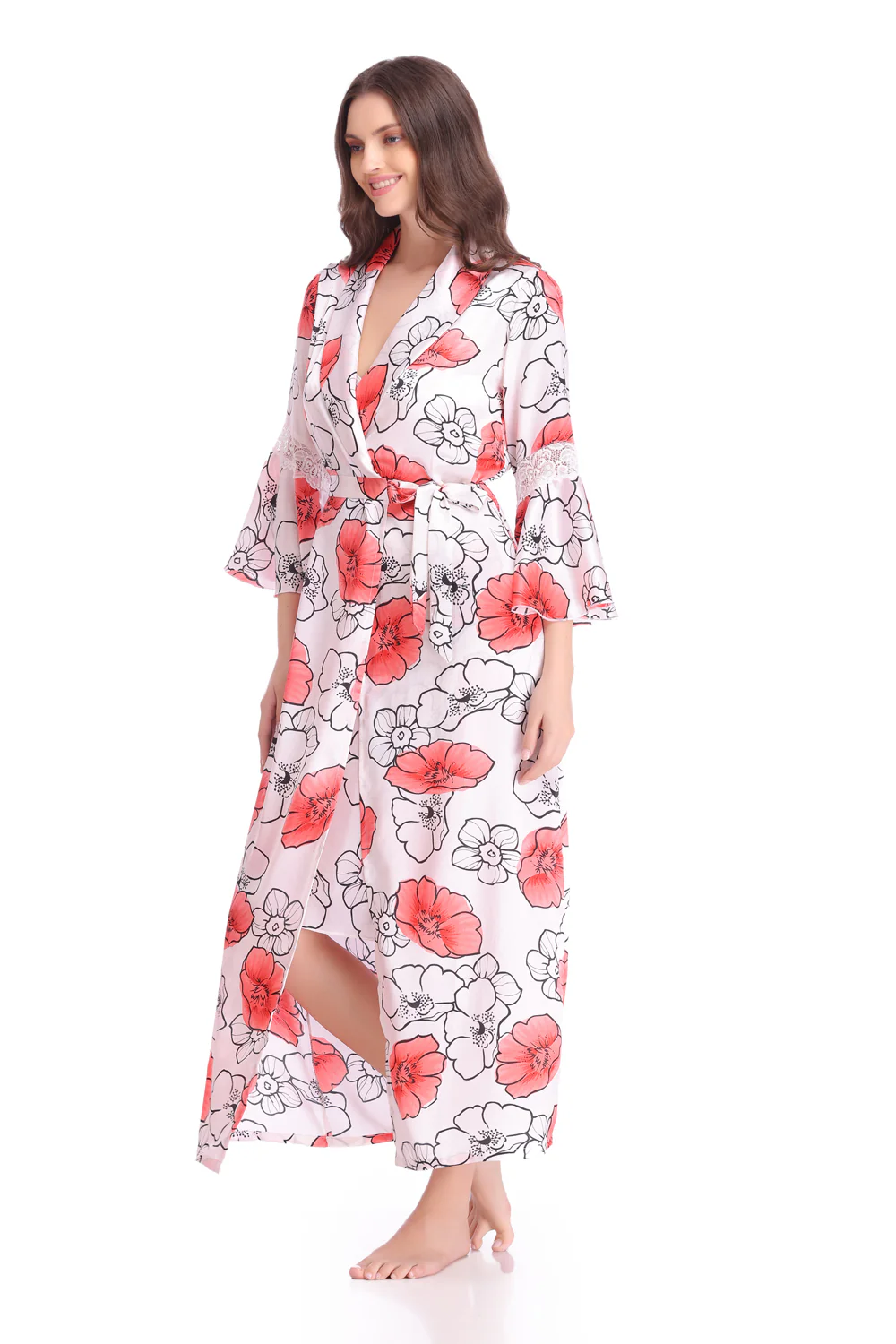 Michelle Fleur Floral Printed Nightgown Set - Image 7