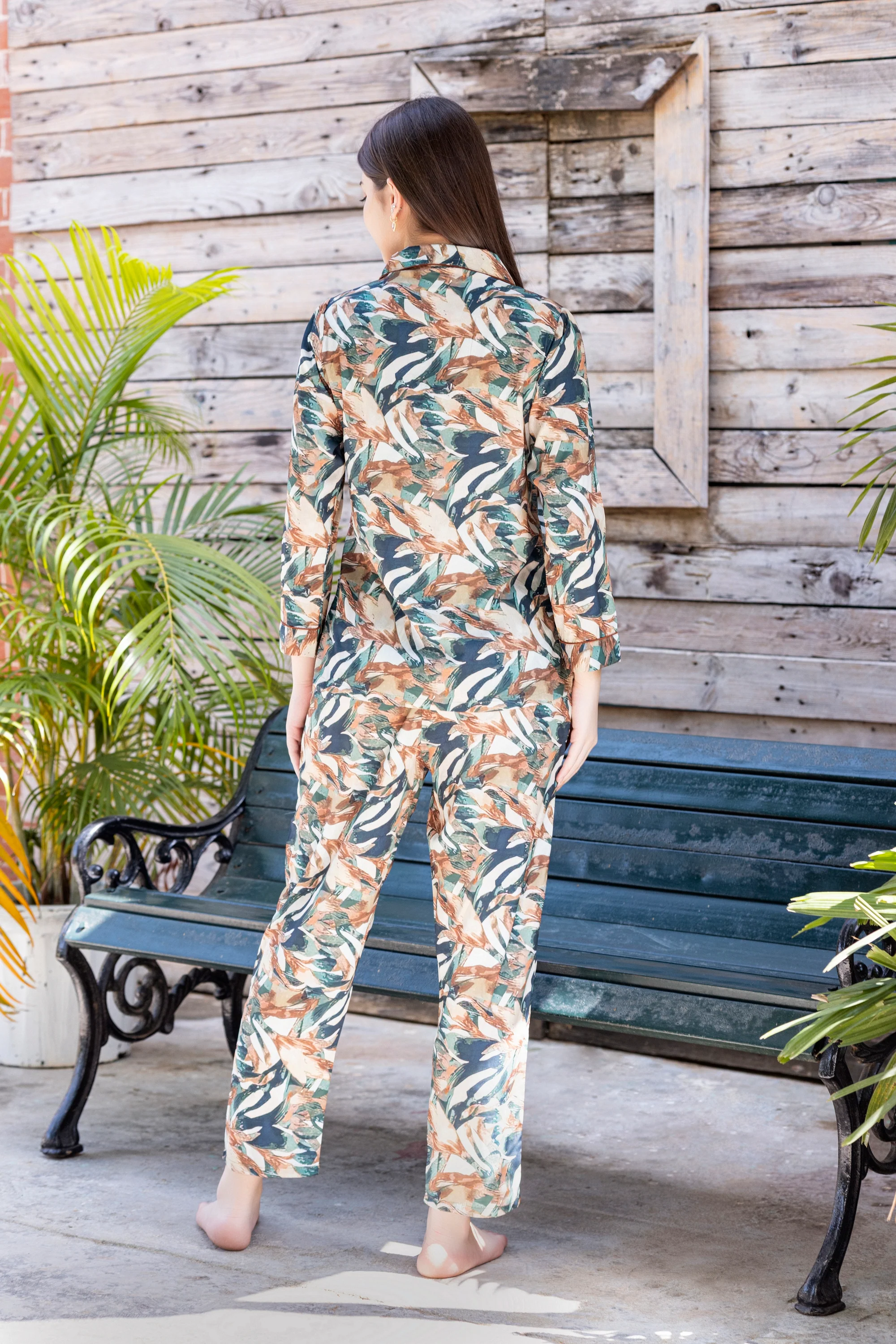 Printed Satin co-ord set - Image 4