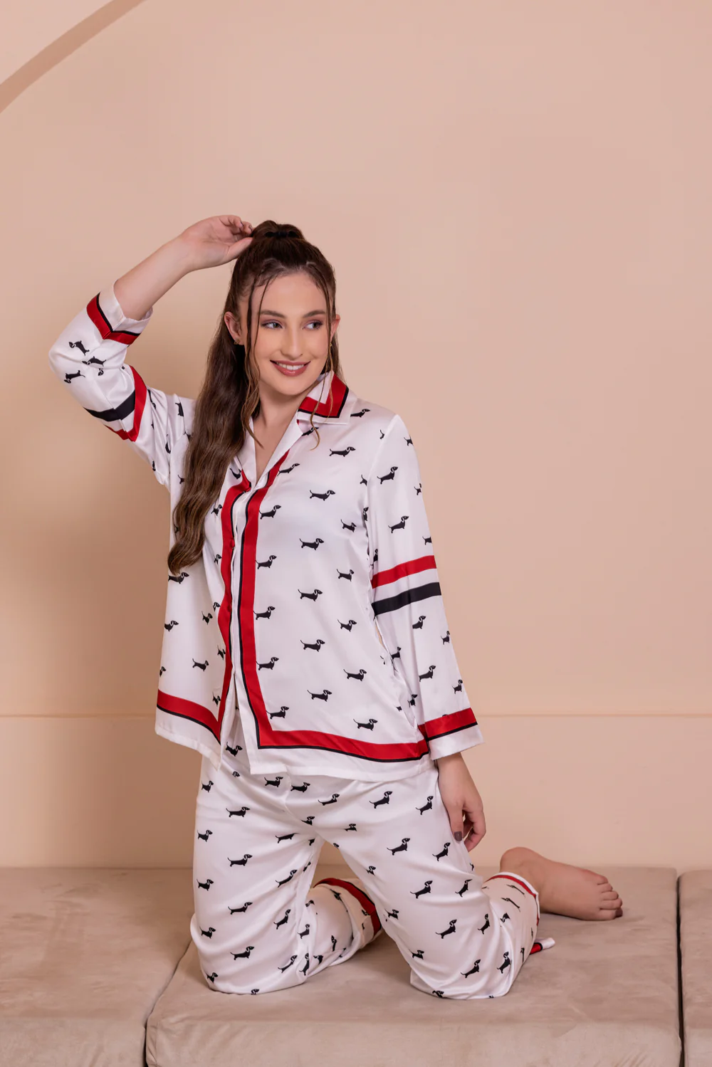 Printed Satin co-ord set - Image 4
