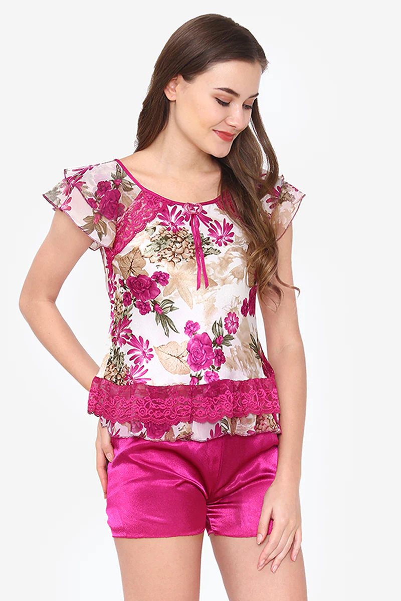 Voileta floral cami & shorts - Image 2