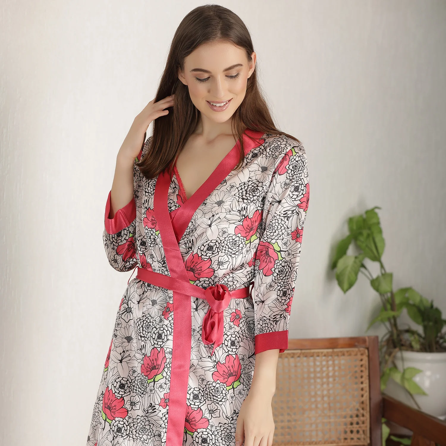 Satin Nightgown set - Image 5