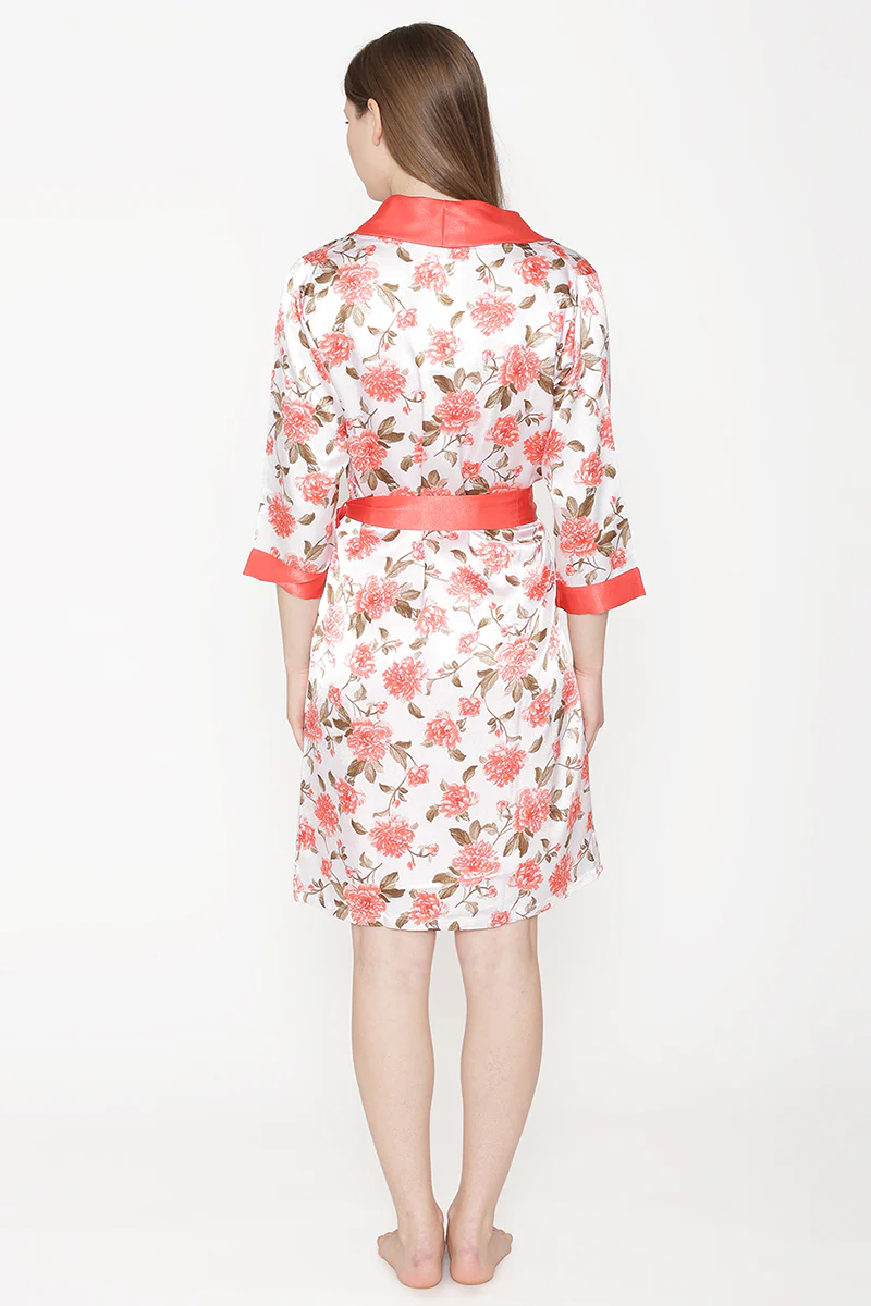 Short Nighty & Robe Nightgown set - Image 4