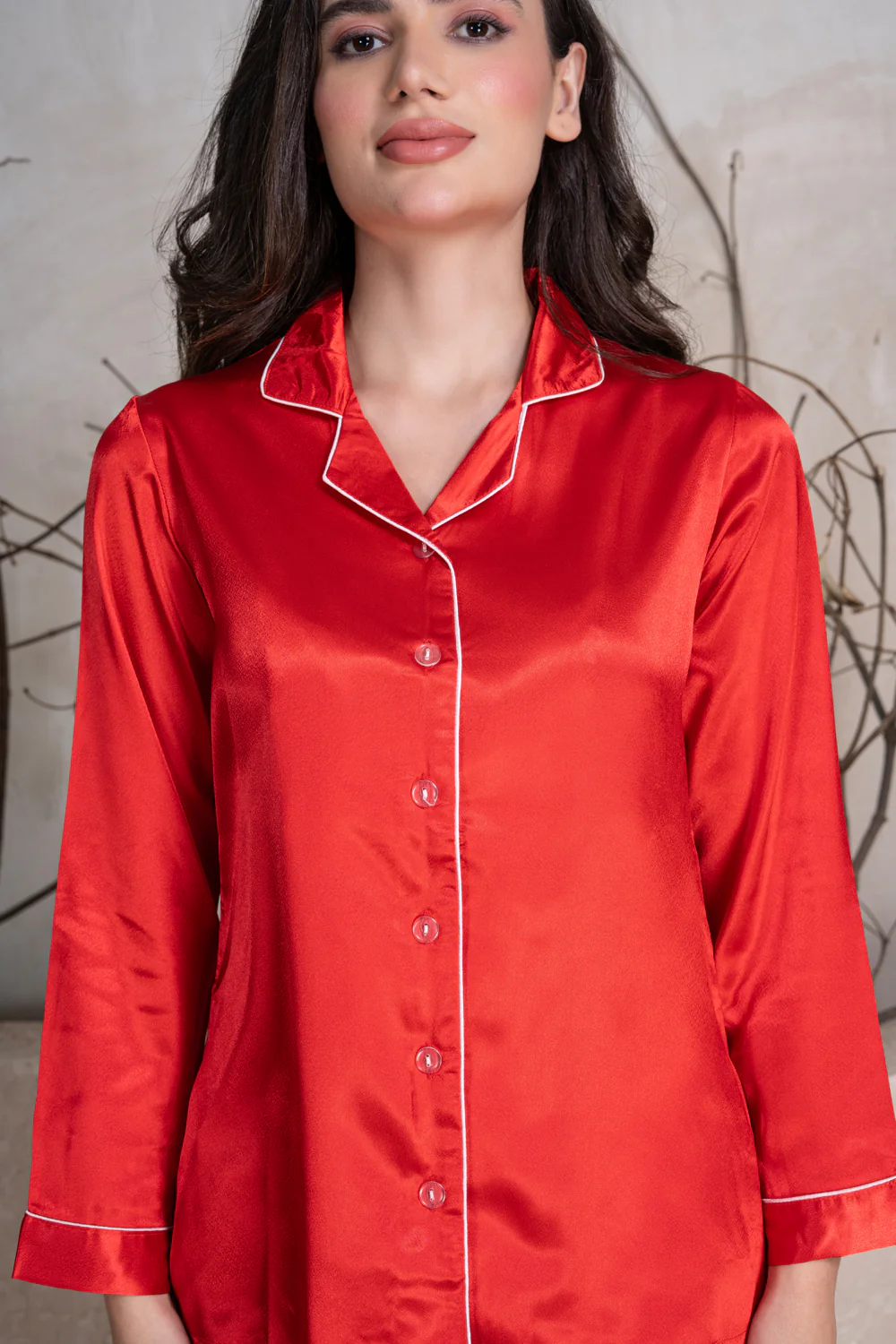 Valentine Red classic collar Pj set - Image 4