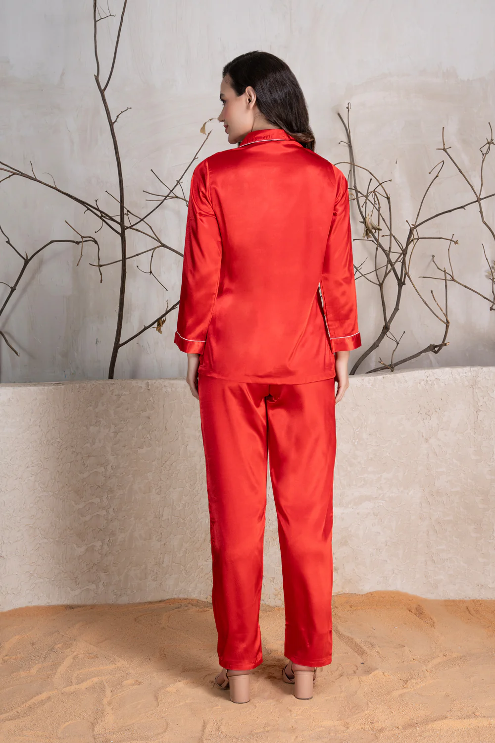 Valentine Red classic collar Pj set - Image 5